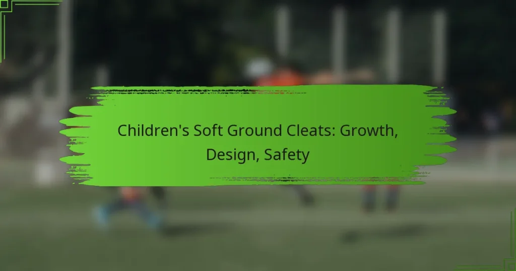 Children’s Soft Ground Cleats: Growth, Design, Safety