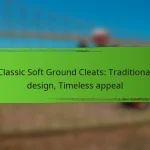 Classic Soft Ground Cleats: Traditional design, Timeless appeal