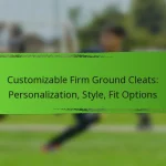 Customizable Firm Ground Cleats: Personalization, Style, Fit Options