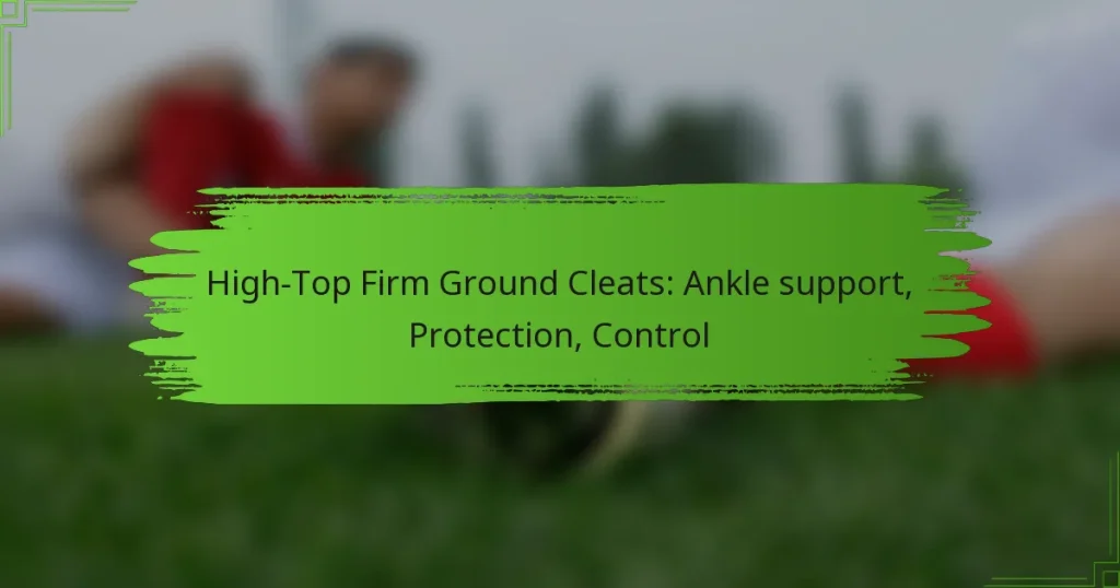 High-Top Firm Ground Cleats: Ankle support, Protection, Control