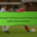 Lightweight Artificial Ground Cleats: Speed, Agility, Responsiveness