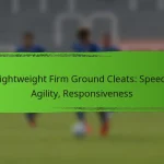Lightweight Firm Ground Cleats: Speed, Agility, Responsiveness