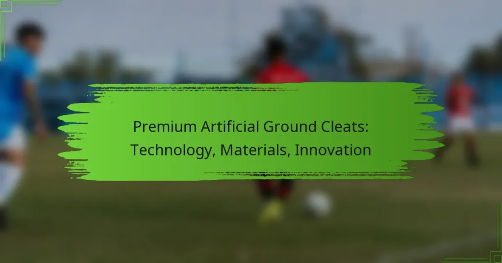 Premium Artificial Ground Cleats: Technology, Materials, Innovation