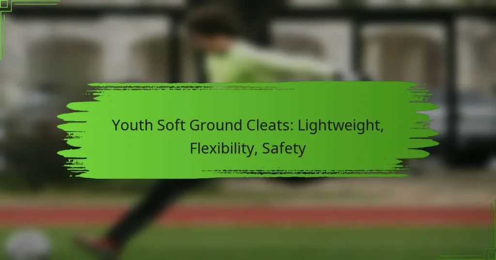 Youth Soft Ground Cleats: Lightweight, Flexibility, Safety